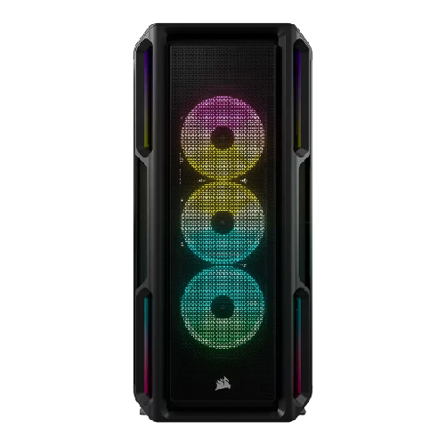 CASE CORSAIR ATX iCUE 5000T RGB TEMP. GLAS MID-TOWER CASE N-PS 3VEN NEGRO - Imagen 3