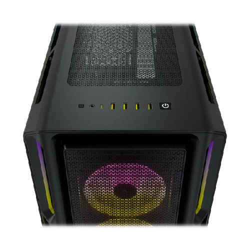 CASE CORSAIR ATX iCUE 5000T RGB TEMP. GLAS MID-TOWER CASE N-PS 3VEN NEGRO - Imagen 2