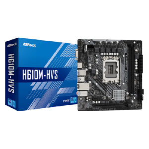 MAINBOARD ASROCK H610M-HVS 12GEN LGA1700 2XDDR4 VGA HDMI 10USB M.2 PCIE 4.0 M-ATX