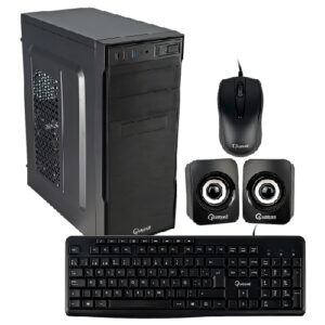 CASE QUASAD C3151T 2USB3.2 USB2.0 24-4 PINES 2SATA TECL. MOU. PAR. FP-300W NEGRO