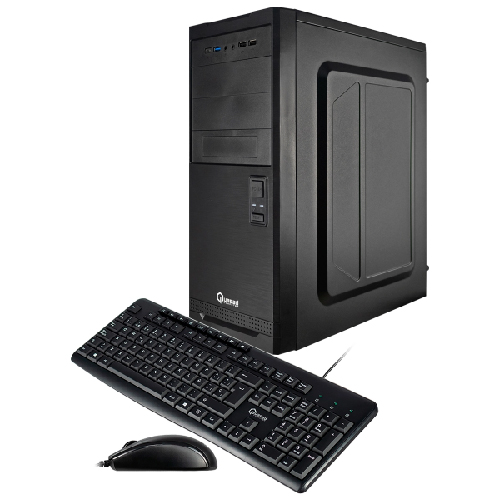 CASE QUASAD C3152 2USB3.2 USB2.0 24-4 PINES 2SATA TECL. MOU. PAR. FP-300W NEGRO - Imagen 4