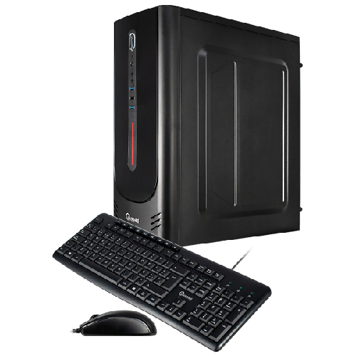 CASE QUASAD C3155 2USB3.0 USB2.0 24-4 PINES 2SATA 2USB3.0 1USB2.0 TECL. MOU. PAR. FP NEGRO - Imagen 4