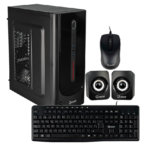 CASE QUASAD C3155 2USB3.0 USB2.0 24-4 PINES 2SATA 2USB3.0 1USB2.0 TECL. MOU. PAR. FP NEGRO