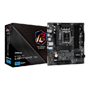 MBO ASROCK B760M PG LIGHTNING D4 14-13-12VA LGA1700 DDR4 HDMI DP 2M.2 USB-C PCIE4.0