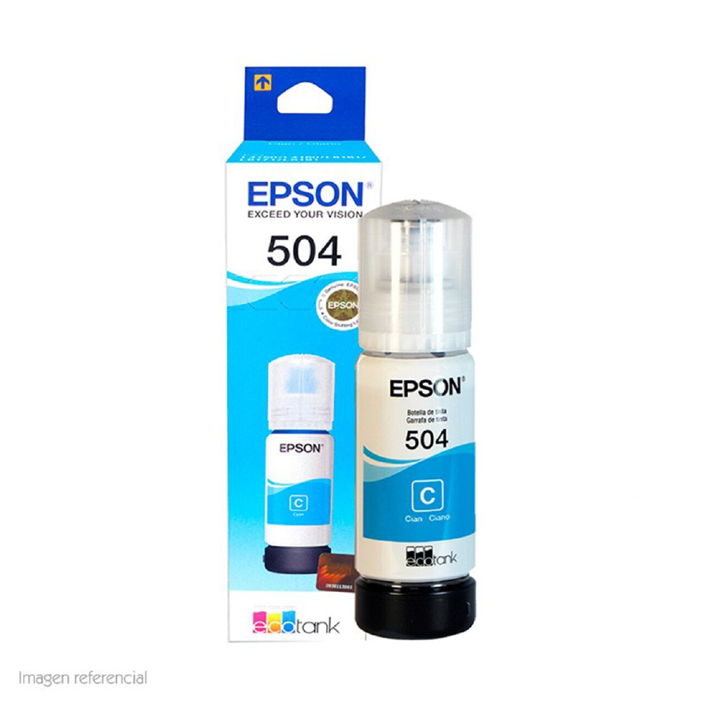 BOTELLA EPSON T504 CYAN L4150/L4160/L6161/L6171/L6191 6000 PAG T504220-AL