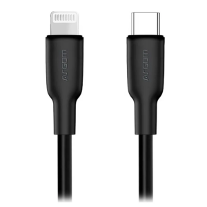 CABLE ARGOM SILICOM TYPE-C TO LIGHTNING 30W 1.8MTS DURA FLEX BLACK