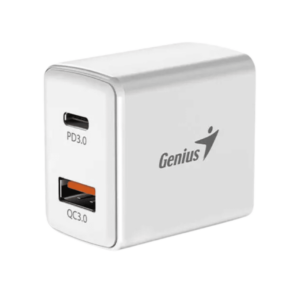 CARGADOR GENIUS PD-20AC / 20W / DUAL USB 3.0 Y USB -C