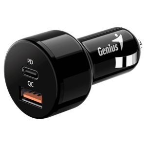 CARGADOR GENIUS PD-36AC-CAR / 36W / DUAL USB 3.0 18W Y USB -C 18W / TABLET / PHONES / DASH CAM