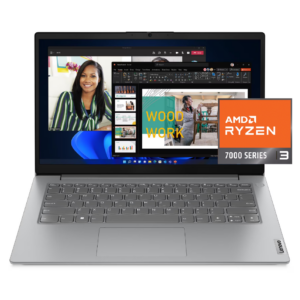 COMPUTADOR LENOVO V14 G4 AMN R3 7320U 8GB 256GB SSD 14" FHD COLOR ARTIC GREY SO FREEDOS