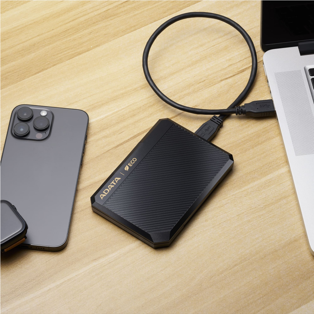 CONVERTIDOR EC600 DISCO EXTERNO ADATA SSD 2.5" USB 3.2 GREEN - Imagen 3
