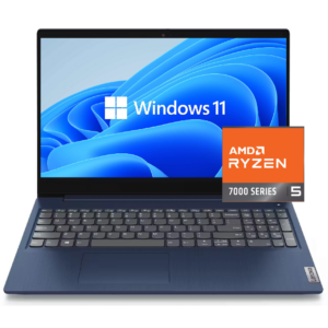 LAPTOP LENOVO  IDEAPAD 15AMN7 R5 7520U 8GB 256GB SSD 15.6" FHD COLOR BLUE USA KEY SO W11H