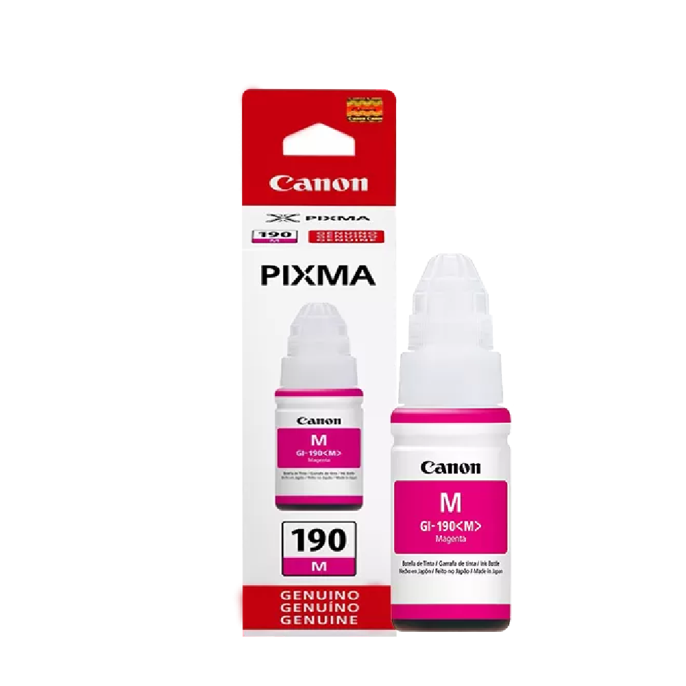 BOTELLA CANON GI190 MAGENTA GI1100/2100/3100 7000 PAG GI190M