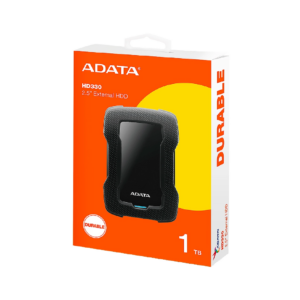 DISCO EXTERNO ADATA HD330 1TB NEGRO USB 3.1/SOPORTA GOLPES Y CAIDAS/HDDTOGO SOFT. ADM.