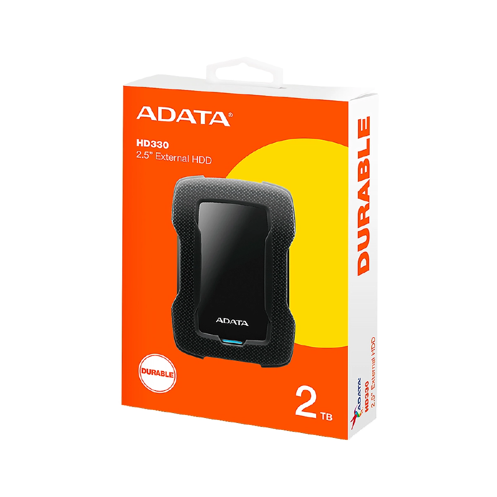 DISCO EXTERNO ADATA HD330 2TB NEGRO USB 3.1/SOPORTA GOLPES Y CAIDAS/HDD TOGO SOFT.ADM.