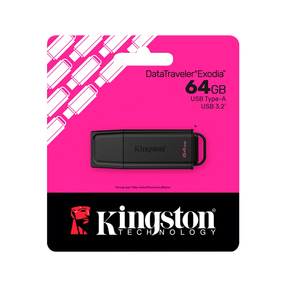FLASH MEMORY KINGSTON DTXG2 64GB DATATRAVELER EXODIA USB 3.2 GEN1