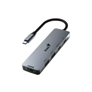 HUB GENIUS UH-500 USB-C A 5 PUERTOS /USB-A (2) /USB-C (1) /HDMI (1) /PD CARGA (1) /WIN 10/11 /MAC