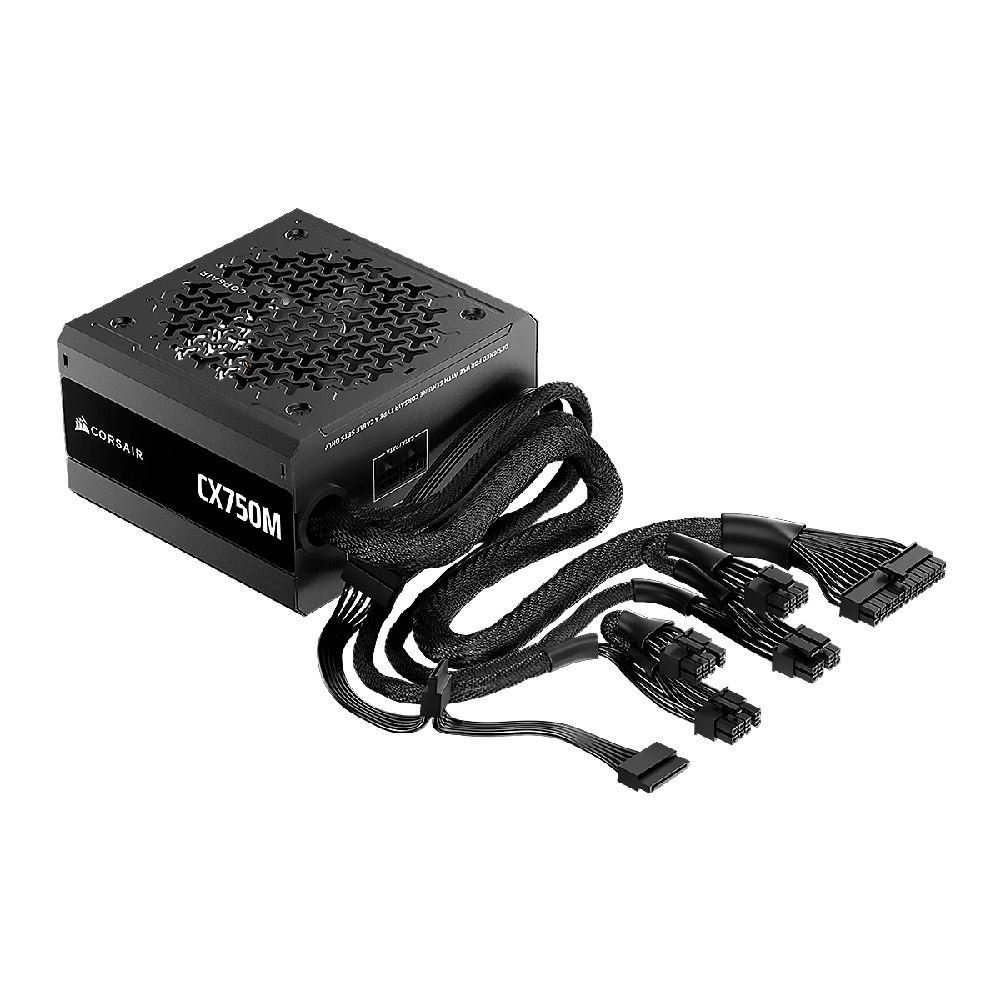 FUENTE DE PODER CORSAIR 750W CX-M CX-750M SERIES 80 PLUS BRONZE SEMI-MODULAR LOW-NOISE - Imagen 3