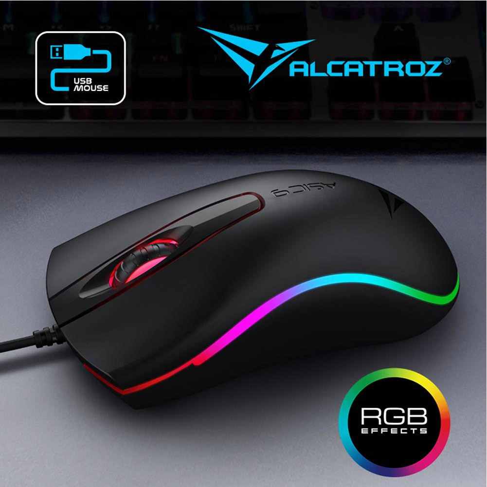 MOUSE ASIC 9 RGB BK WIRED - Imagen 2
